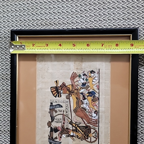 Framed papyrus pharaoh painting - Picture 6 of 7